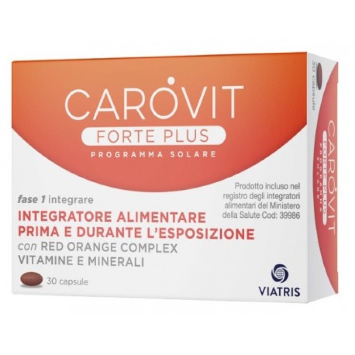 Carovit Forte Plus Programma Solare Integratore 30 Capsule - Carovit