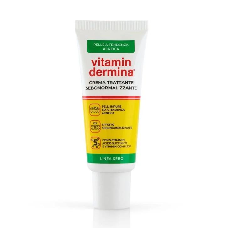Vitamindermina Sebo Crema Trattante Sebonormalizzante per Pelle Acneica 40ml - IST.GANASSINI SpA