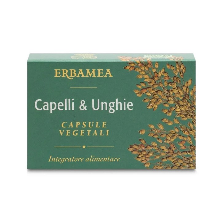 Erbamea Capelli & Unghie Integratore Alimentare per Capelli e Unghie 24 Capsule Vegetali - Erbamea Erbamea Capelli & Unghie Integratore Alimentare per Capelli e Unghie 24 Capsule Vegetali - Erbamea