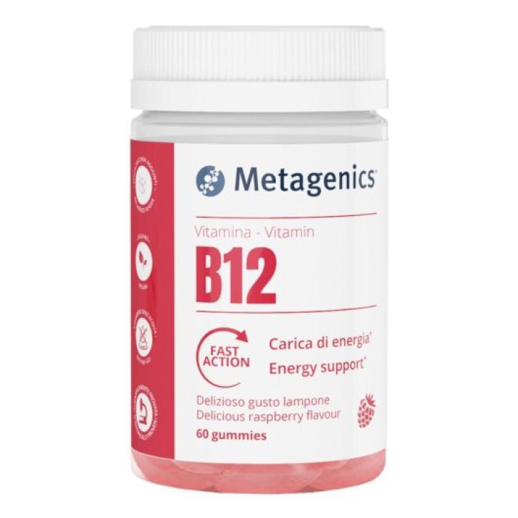 Vitamina B12 Gusto Lampone Metagenics 60 Caramelle Gommose - Metagenics
