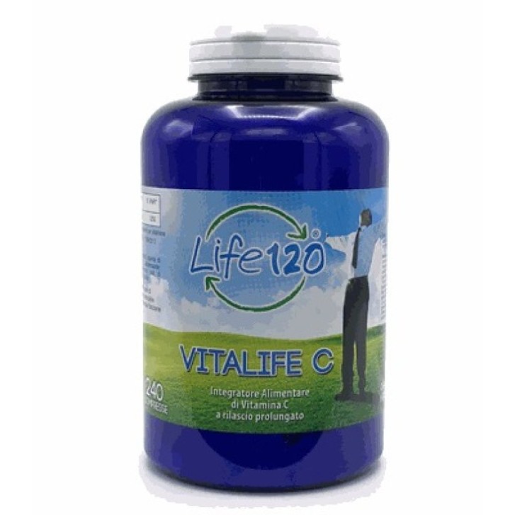 Vitalife C Life 120 Integratore Alimentare Vitamina C 240 Compresse - Life 120 Vitalife C Life 120 Integratore Alimentare Vitamina C 240 Compresse - Life 120