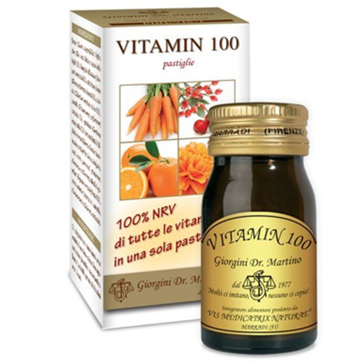 Vitamin 100 Integratore Multivitaminico 60 Pastiglie - Giorgini Vitamin 100 Integratore Multivitaminico 60 Pastiglie - Giorgini