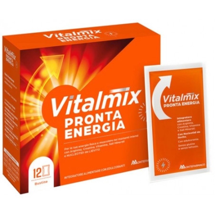 Vitalmix Pronta Energia Integratore Alimentare per Stanchezza 12 Bustine - Vitalmix