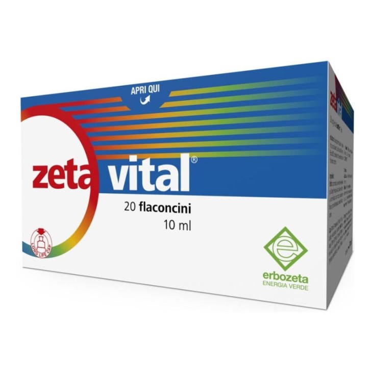 Zeta Vital Integratore Antiossidante 20 Flaconcini 10 ml - Erbozeta