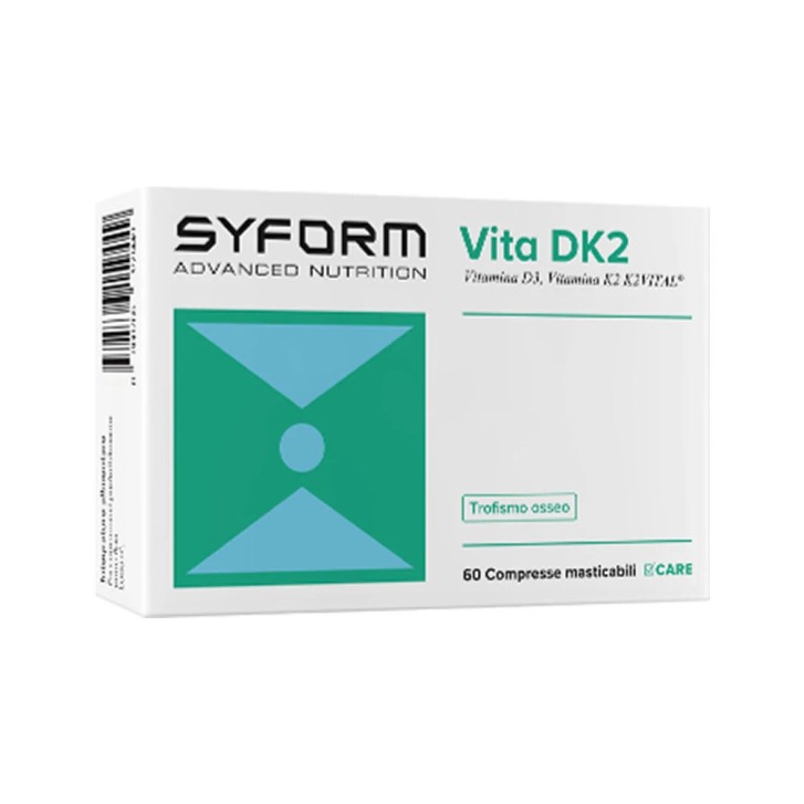 Vita DK2 Integratore per Ossa e Sistema Immunitario 60 Compresse - New Syform Vita DK2 Integratore per Ossa e Sistema Immunitario 60 Compresse - New Syform