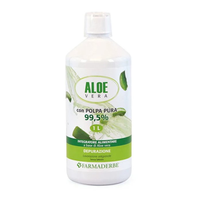 Aloe Vera Succo Polpa Pura 1L - Farmaderbe