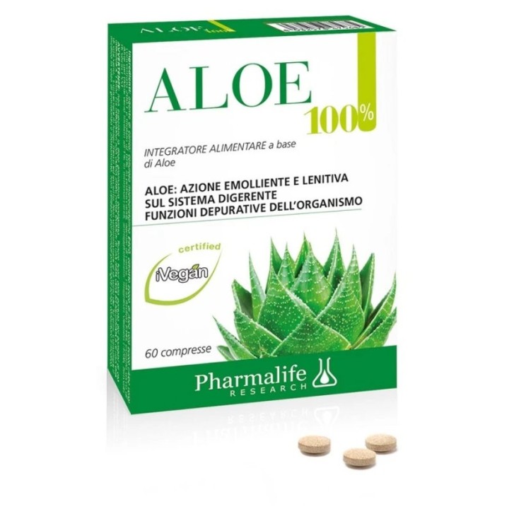 Aloe Vera Integratore Funzione Digestiva 60 Compresse - Pharmalife Research