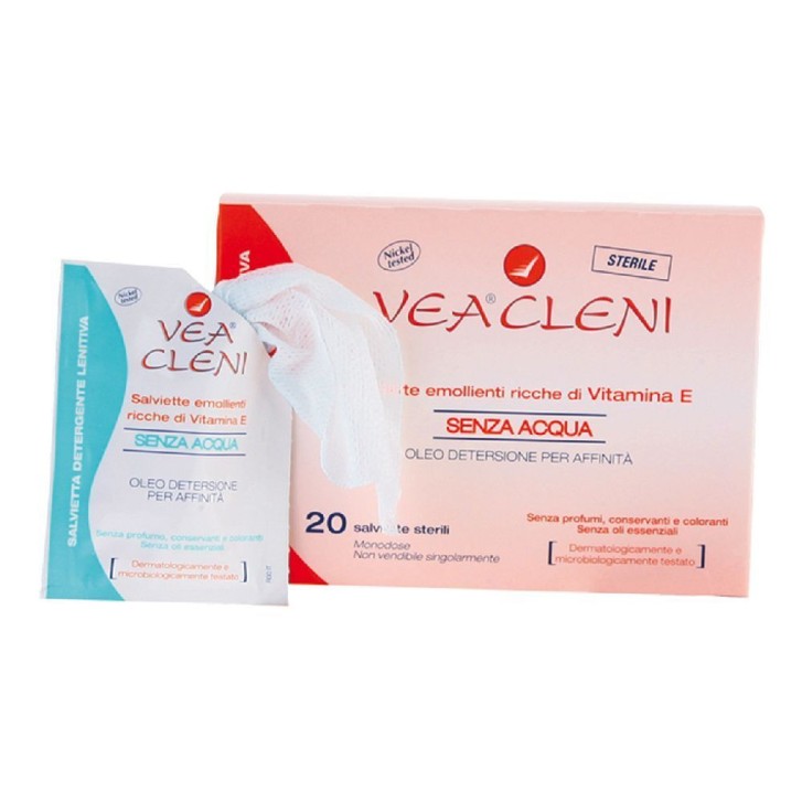 Salviette Detergenti Emollienti 20 Pezzi - VEA Salviette Detergenti Emollienti 20 Pezzi - VEA