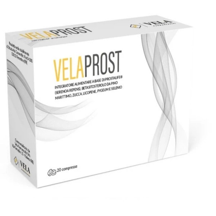 Velaprost Integratore per Prostata e Vie Urinarie 20 Compresse - Vela Farmaceutici