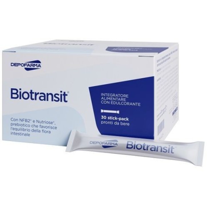 Biotransit Integratore per Flora Intestinale 30 Stick-Pack - Depofarma