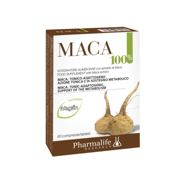Maca 100% Integratore Alimentare Tonico 60 Compresse - Pharmalife Research