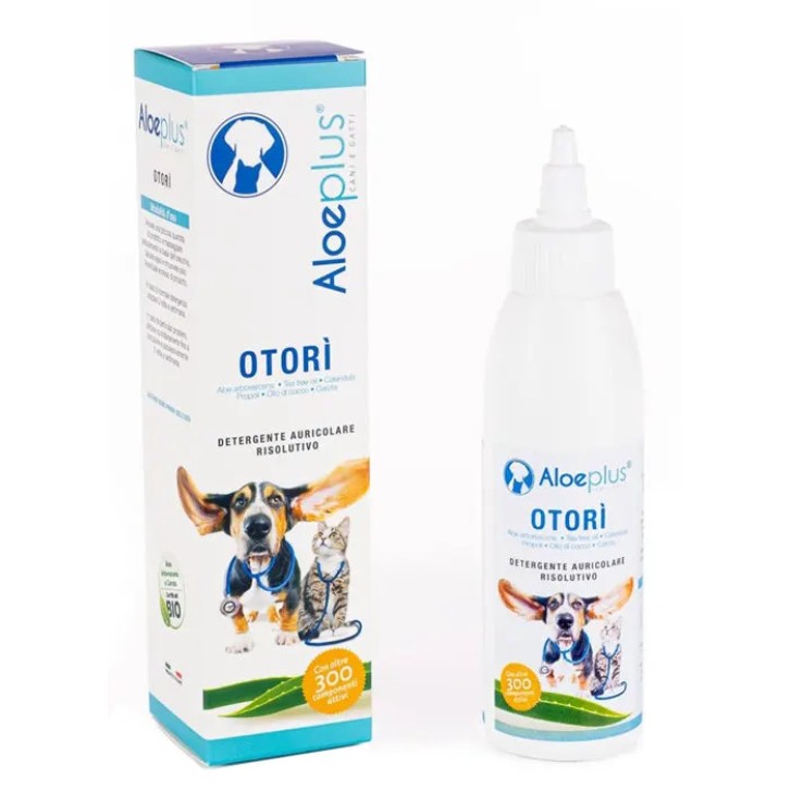 Aloeplus Otorì Detergente Auricolare Cani e Gatti 125ml - HDR