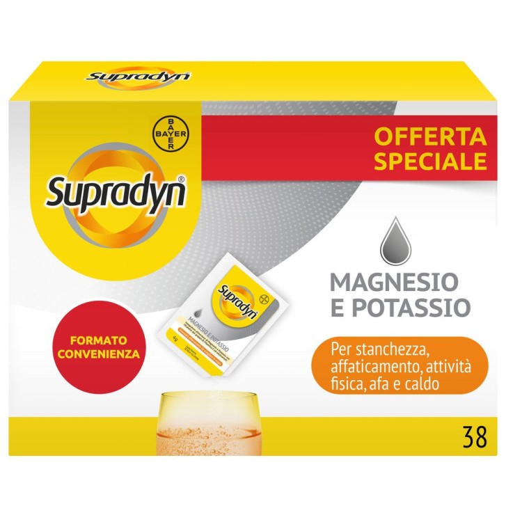Supradyn Magnesio e Potassio Integratore Energia Edizione Limitata 38 Bustine - Supradyn