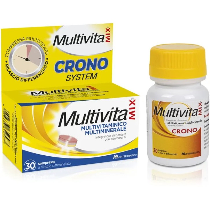 Multivitaminix MultivitaMIX Crono Integratore Multivitaminico Multiminerale 30 Compresse - Multivitaminix