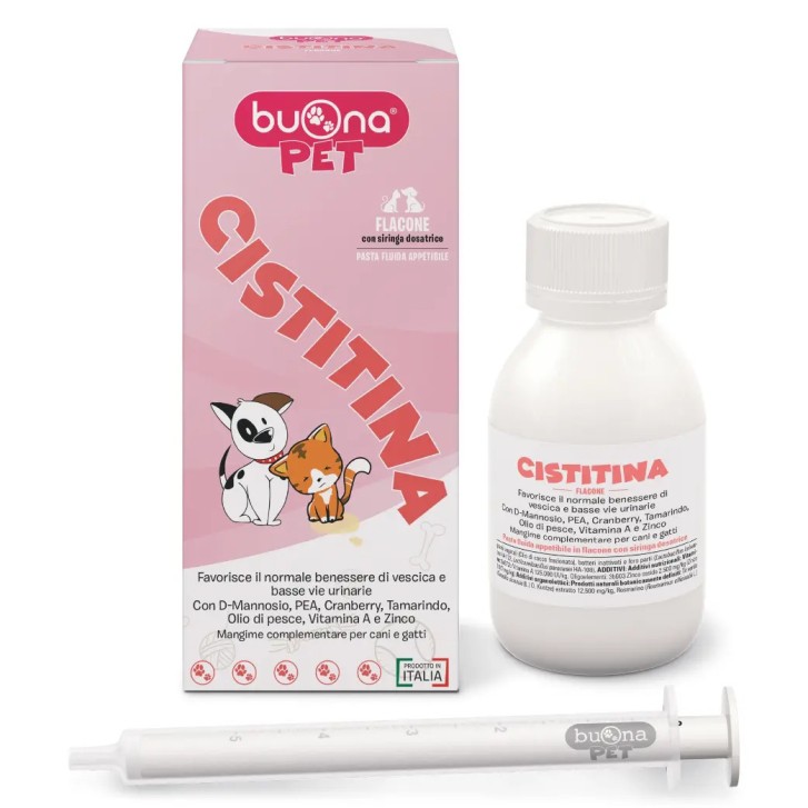 Cistidina Mangime Complementare Cani e Gatti Flacone 60g - Buonapet Cistidina Mangime Complementare Cani e Gatti Flacone 60g - Buonapet