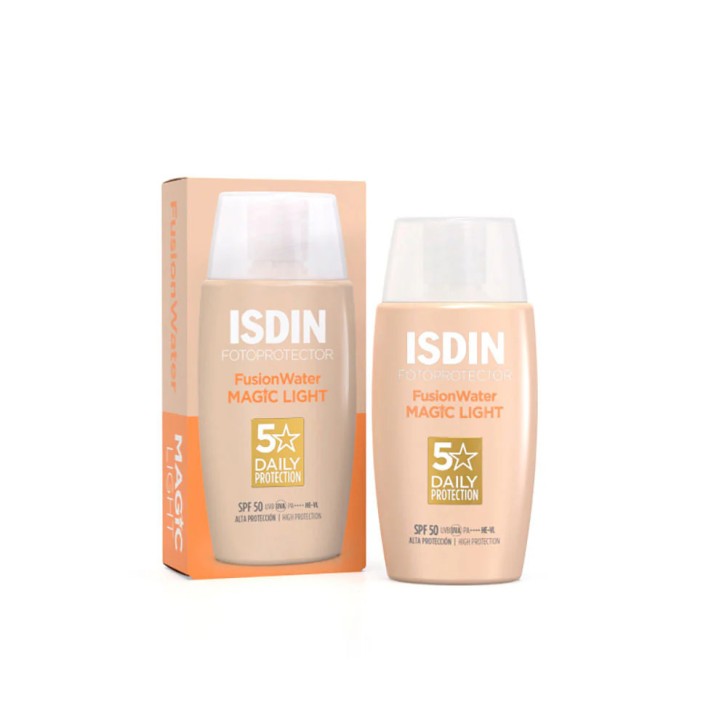 Fotoprotezione Colorata Viso Isdin Fusion Water Color Light SPF50 50ml - Isdin