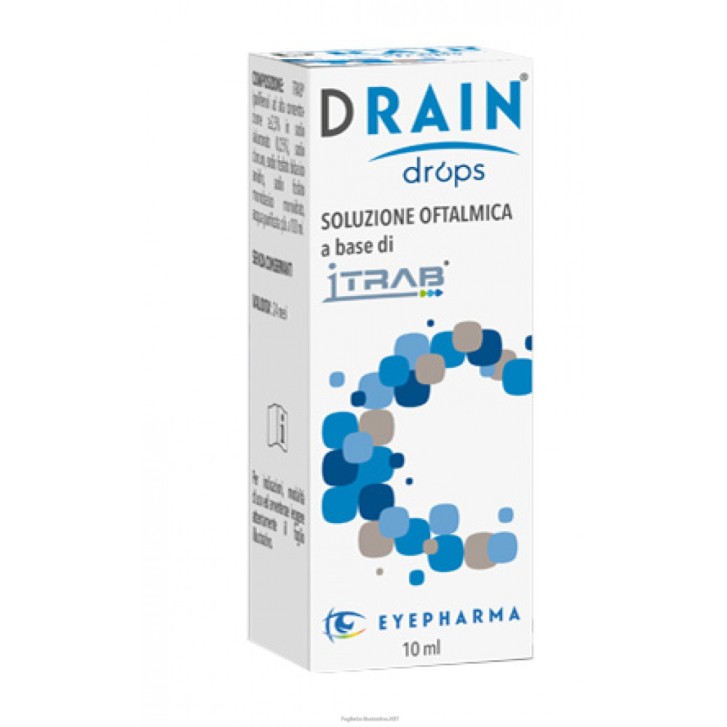 Eyepharma Drain Drops Soluzione Oftalmica per Glaucoma 10ml - Eyepharma