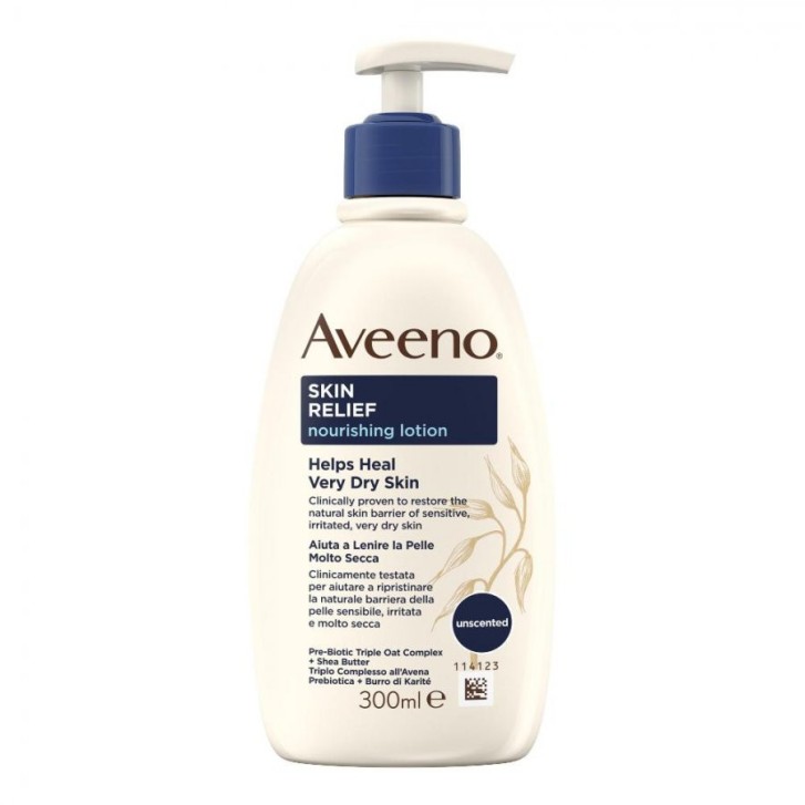 Aveeno Skin Relief Lozione Corpo Nutriente Pelle Secca 300ml - Aveeno