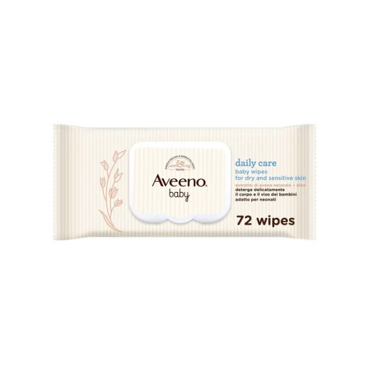 Aveeno Baby Salviettine Detergenti Delicate 72 Pezzi - Aveeno