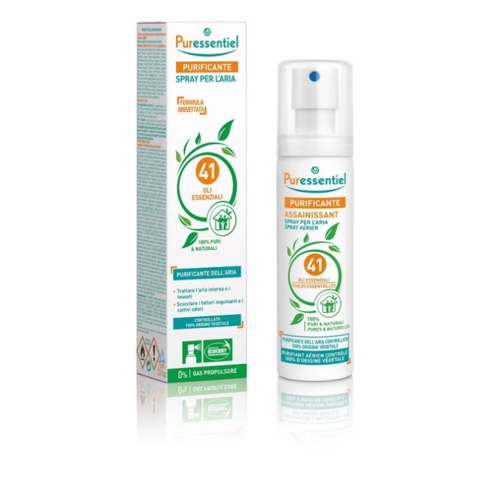 Spray Purificante per L\'Aria con 41 Oli Essenziali 200ml - Puressentiel