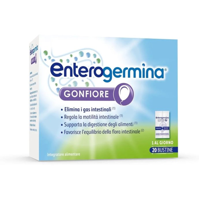 Enterogermina Gonfiore Integratore Alimentare 20 Bustine - Enterogermina