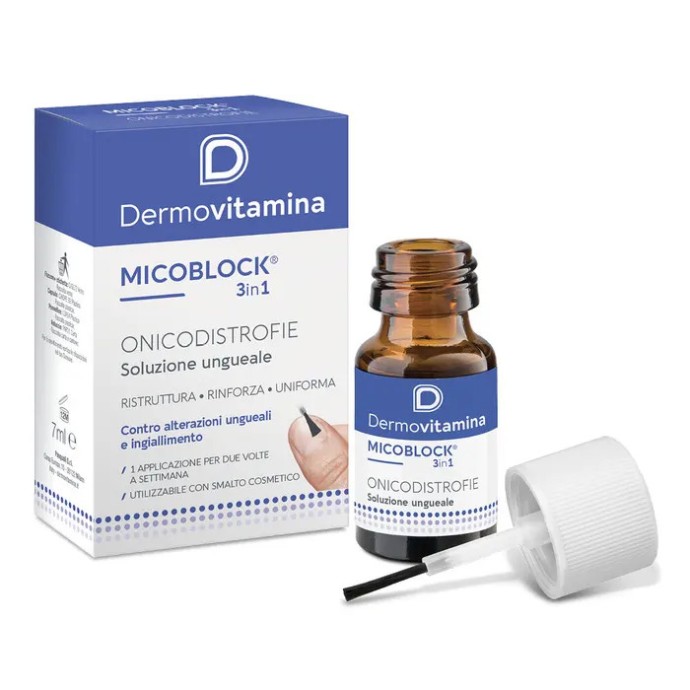 Dermovitamina Micoblock 3in1 Onicodistrofie Soluzione Ungueale 7ml - Dermovitamina