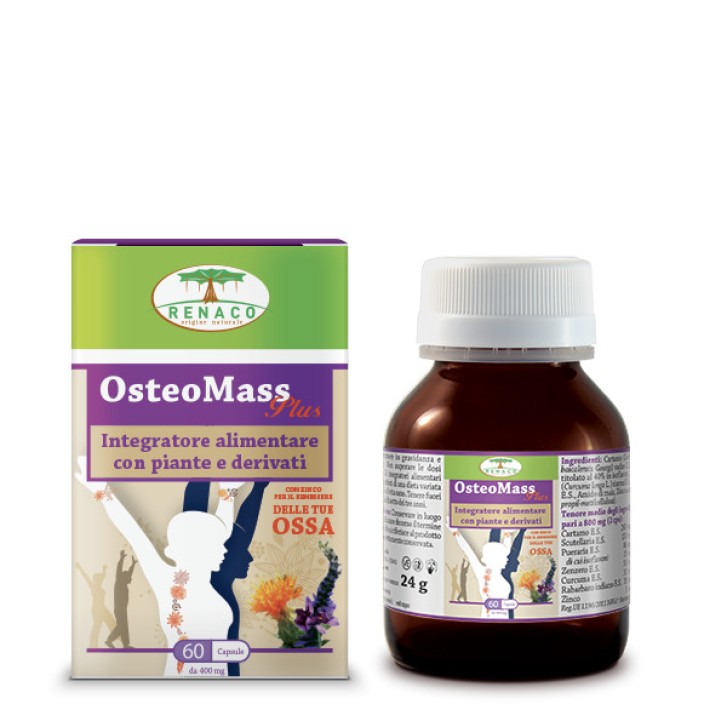 OsteoMass Plus Integratore funzionalità articolare 60 capsule - Renaco OsteoMass Plus Integratore funzionalità articolare 60 capsule - Renaco