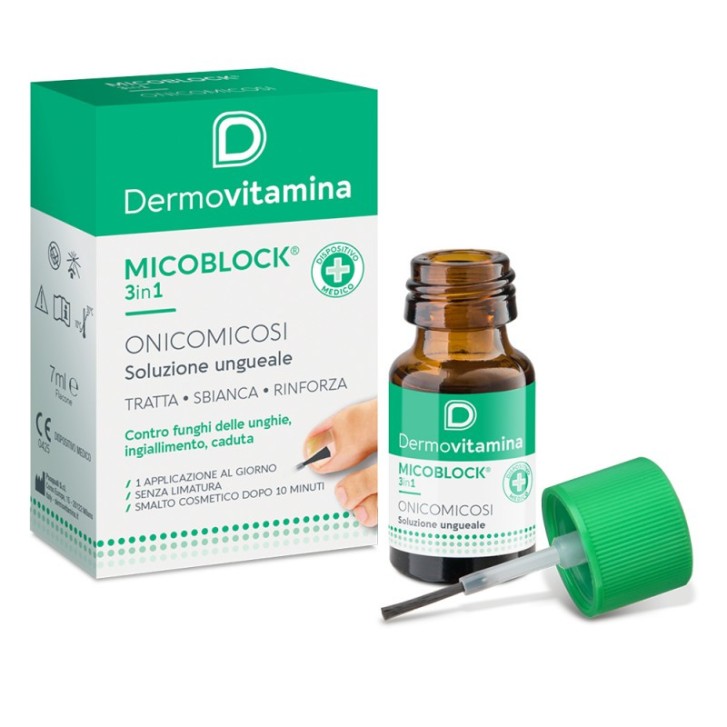 Onicomicosi Micoblock 3 in 1 Soluzione Ungueale 7ml - Dermovitamina