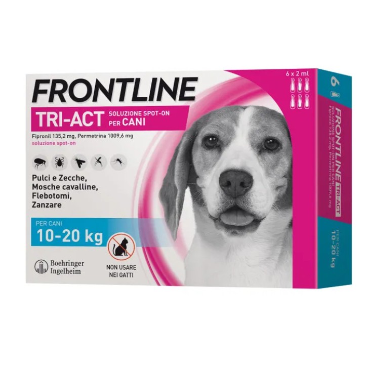 Frontline Tri-Act Soluzione Spot-On per Cani 10-20 Kg - Frontline