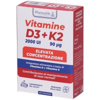 Vitamine D3+K2 Integratore per Ossa 60 Compresse - Pharmalife Research Vitamine D3+K2 Integratore per Ossa 60 Compresse - Pharmalife Research