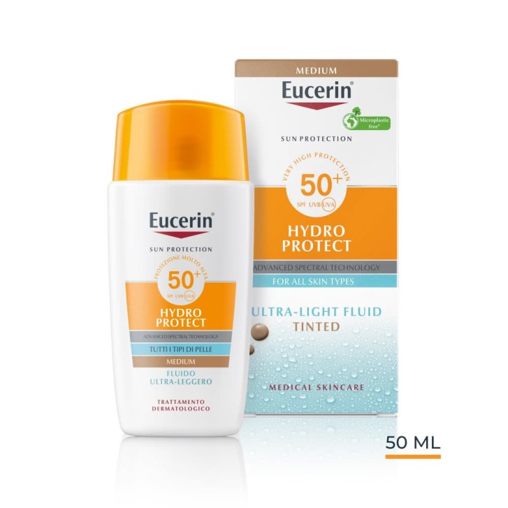 Eucerin Fluido Solare Ultra Leggero Colorato SPF50+ 50 ml - Eucerin