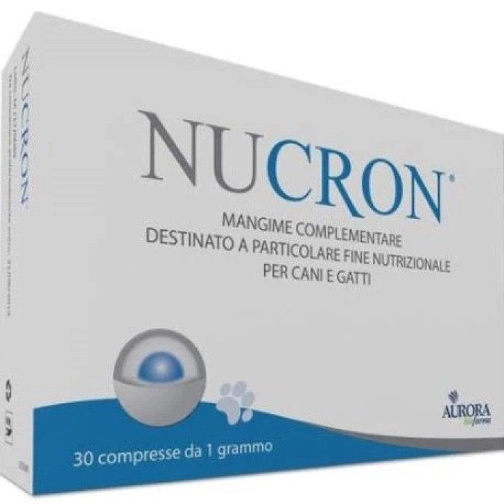 Nucron Mangime Complementare per Cani e Gatti 30 Compresse - Aurora Biofarma