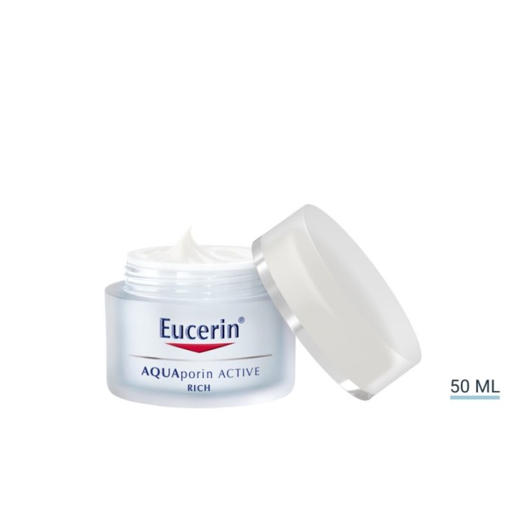 Eucerin AQUAporin Active Rich Crema Viso Idratante Pelli Secche 50 ml - Eucerin Eucerin AQUAporin Active Rich Crema Viso Idratante Pelli Secche 50 ml - Eucerin
