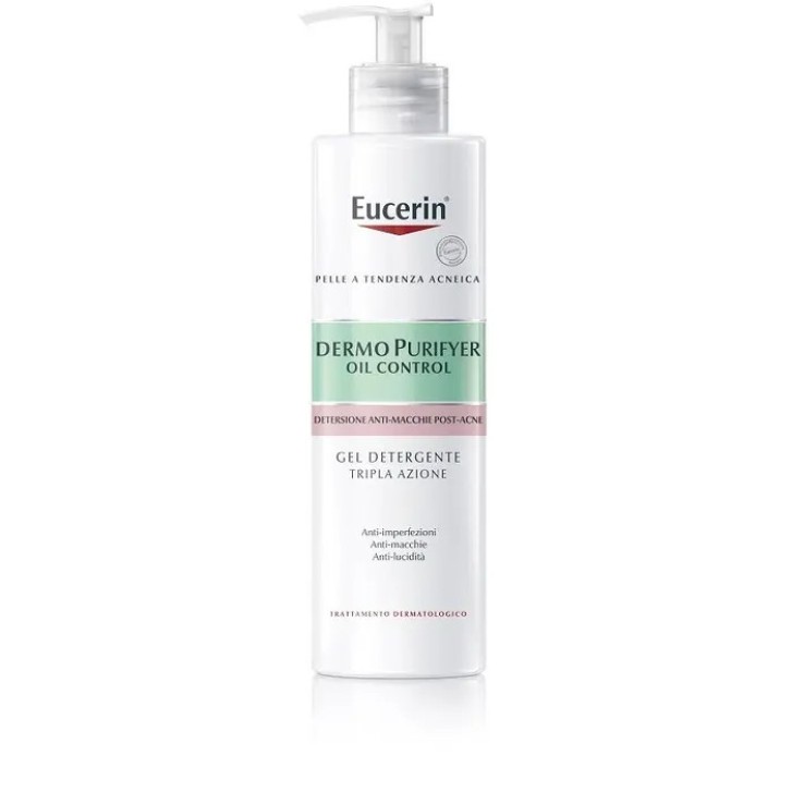 Gel Detergente Tripla Azione Eucerin DermoPurifyer Oil Control 400ml - Eucerin