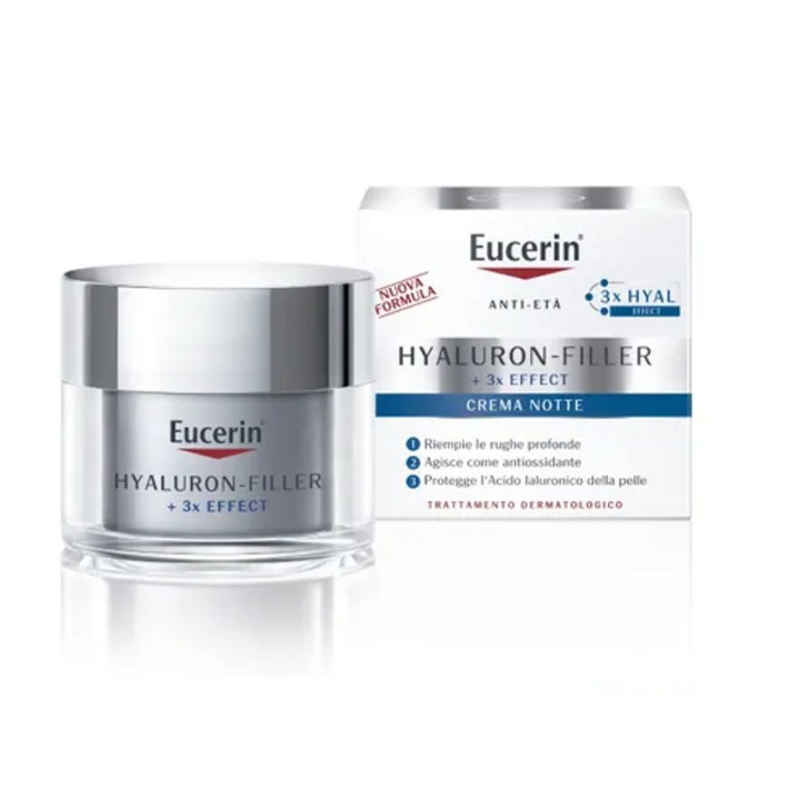Crema Notte Anti-Rughe Hyaluron Filler 50ml - Eucerin