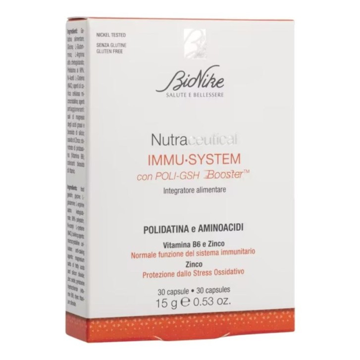 Triderm Immu System Integratore per Sistema Immunitario 30 Capsule - BioNike