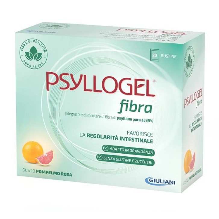 Psylologel Fibra Pompelmo Rosa Integratore per Regolarità Intestinale 20 Bustine - Psylologel