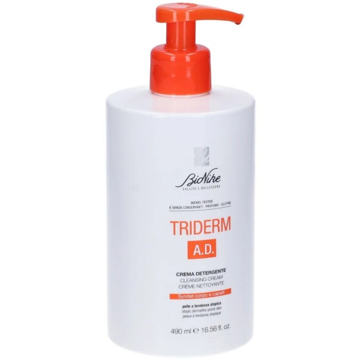Triderm Ad Crema Detergente Rilipidizzante per Pelle Atopica 500ml - Bionike