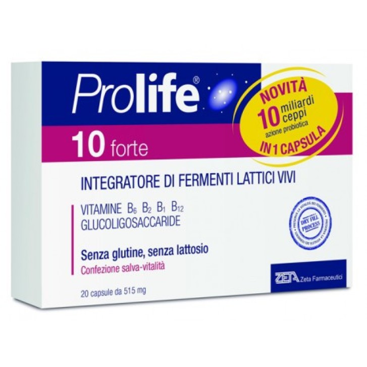 Prolife 10 Forte Integratore Difese Immunitarie 20 Capsule - Prolife Prolife 10 Forte Integratore Difese Immunitarie 20 Capsule - Prolife