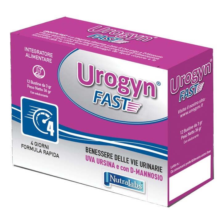 Urogyn Fast Integratore Vie Urinarie 12 Bustine - NUTRALABS