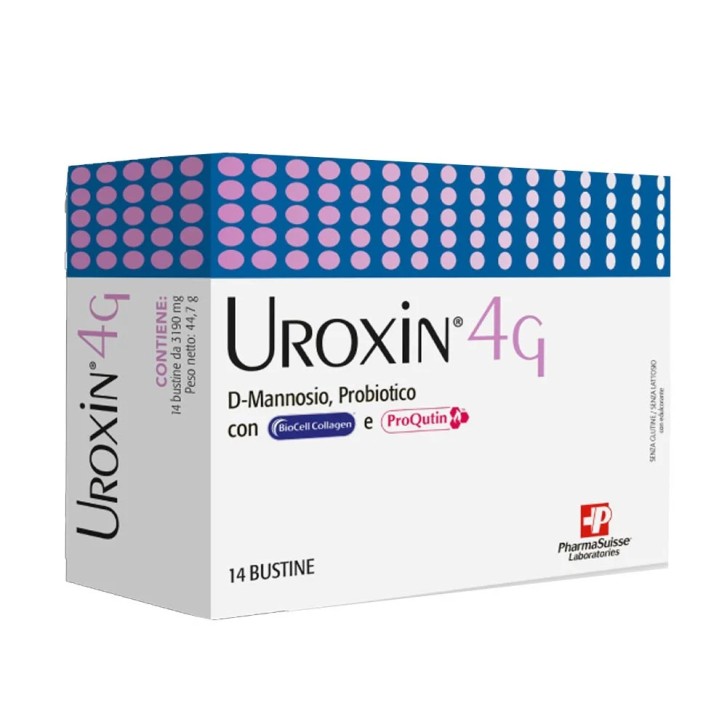 Uroxin 4G Integratore per il Benessere Intestinale 14 Bustine - Pharmasuisse Laboratories