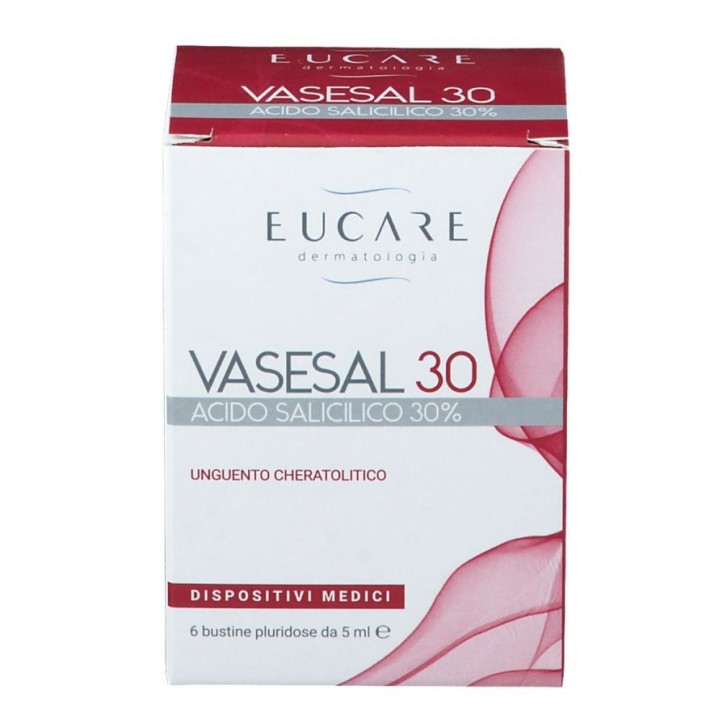 Vasesal 30 Unguento Cheratolitico 6 Bustine Pluridose - Eucare