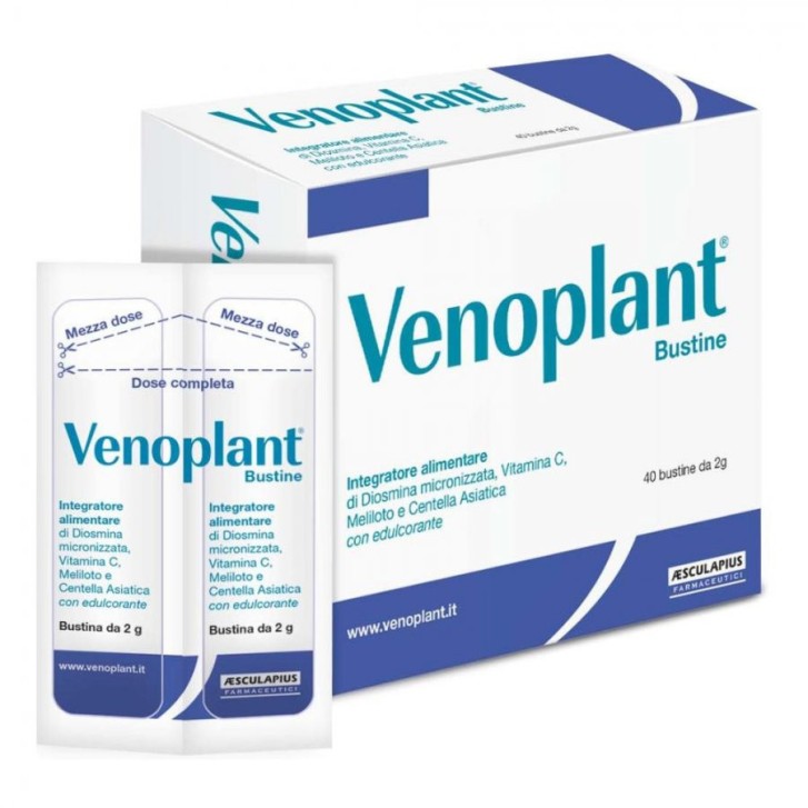 Venoplant Integratore per Funzione Venosa e Microcircolo 40 Bustine - Venoplant