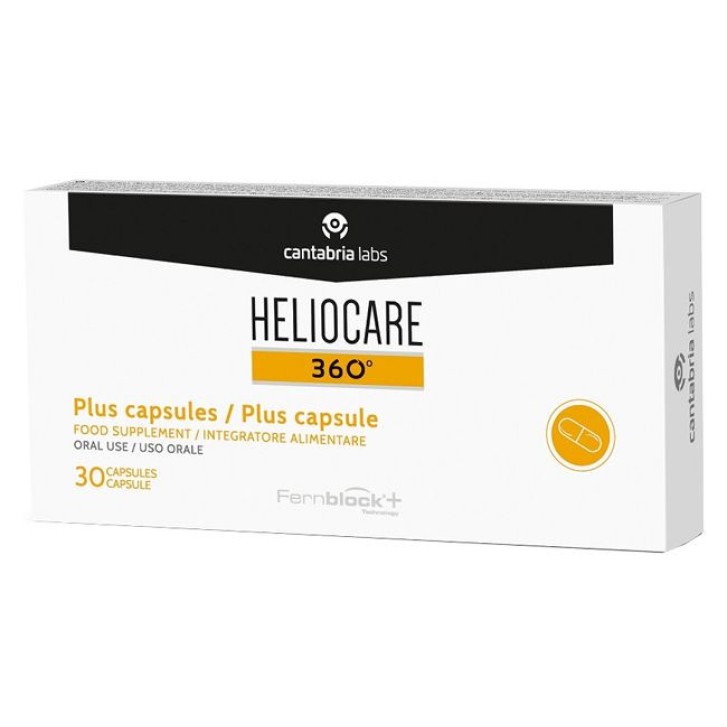 Heliocare 360 Plus Integratore Alimentare in Capsule - 30 Capsule - Heliocare