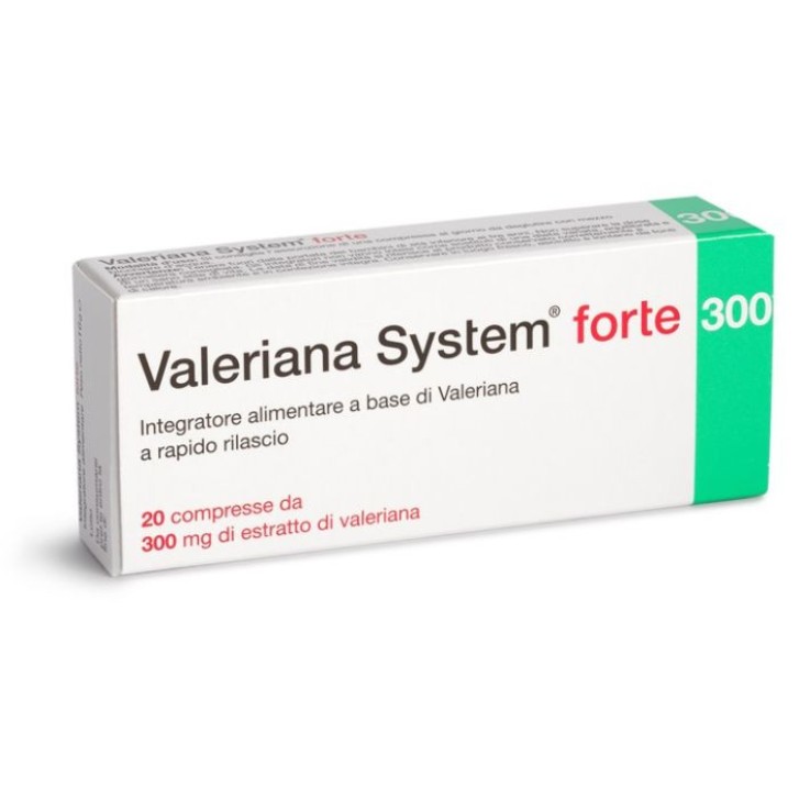 Valeriana System Forte Integratore Rilassante 20 Compresse - Valeriana System