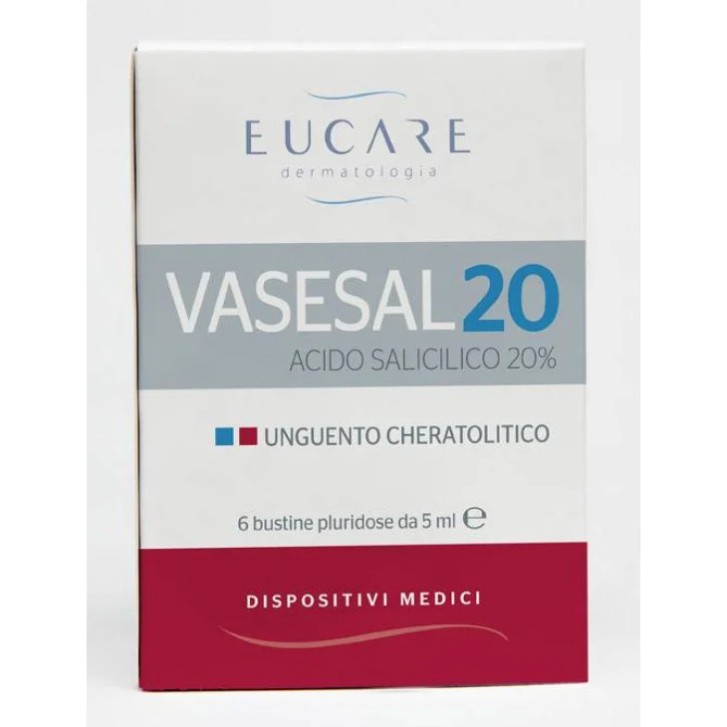 Vasesal 20 Unguento Cheratolitico 6 Bustine da 5ml - Eucare