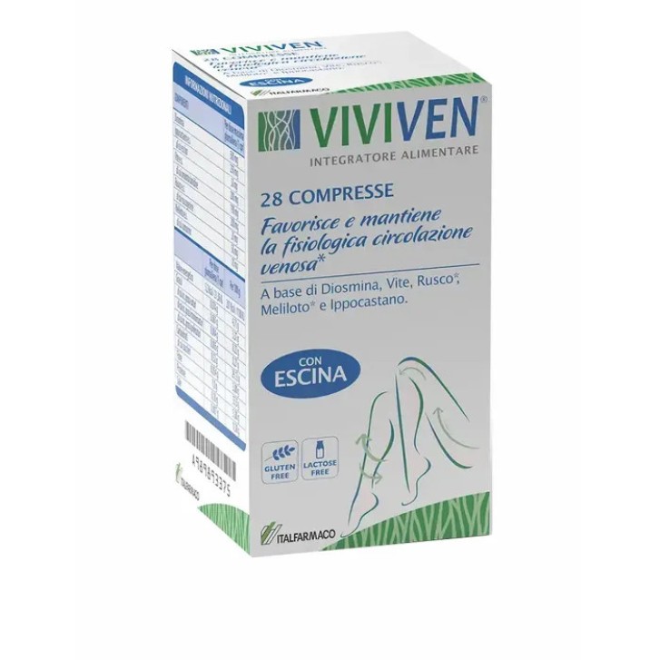Viviven Italfarmaco Integratore per Circolazione Sanguigna 28 Compresse - Italfarmaco