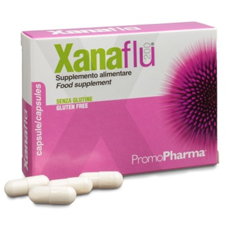 Xanaflu 200 Integratore Alimentare per Difese Immunitarie 20 Capsule - Promopharma