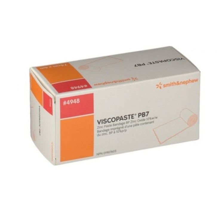 Benda Ossido di Zinco Viscopaste PB7 600x7,5 cm - Smith & Nephew Benda Ossido di Zinco Viscopaste PB7 600x7,5 cm - Smith & Nephew
