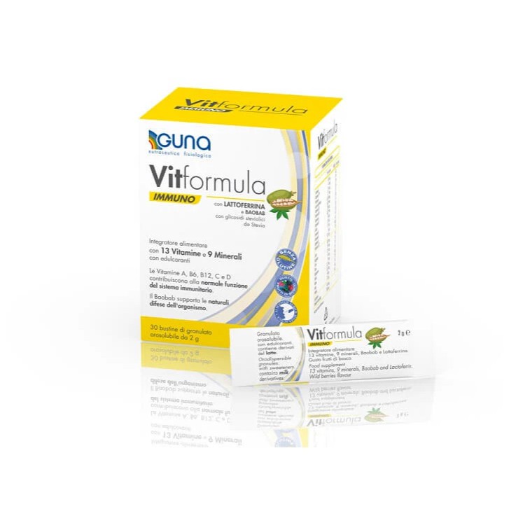 Vitformula Immuno 30 Stick Integratore Alimentare per Sistema Immunitario - GUNA